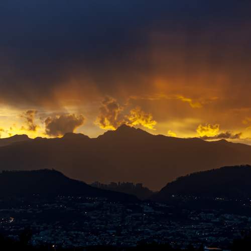 Mountain´s sunset