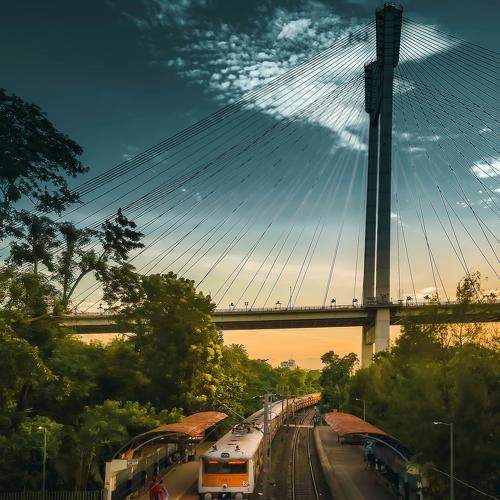 Sunset from the Pricep ghat station.