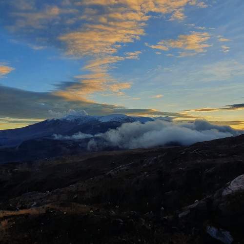 View of the Nevado del Ruiz  (Tolima, Colombia)