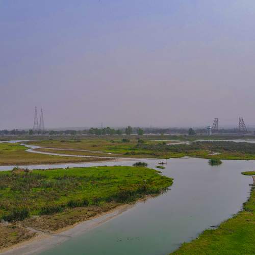 Aerial view of Gajoldoba view point