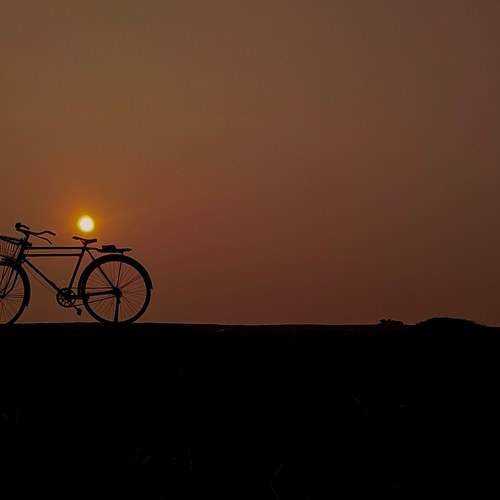 Sun the cyclist..