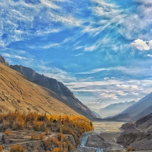 Autumn life in Karakorum
