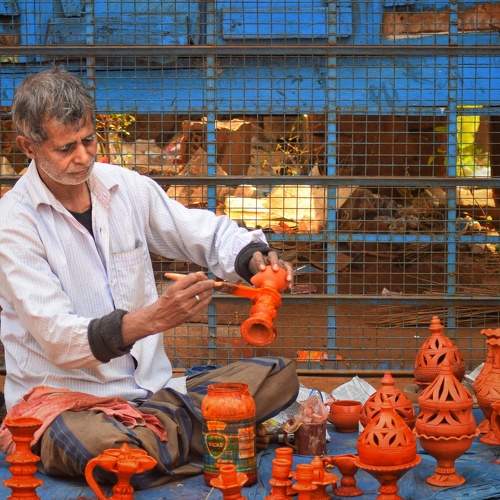 Terracotta potter.