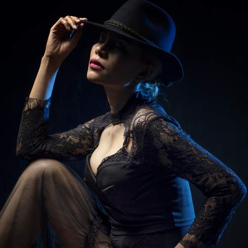 Lady in black