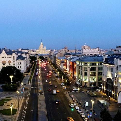 Вечер в центре города