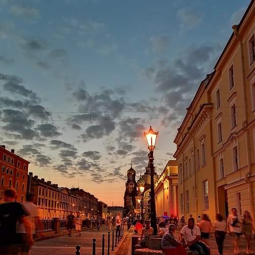 Закат.