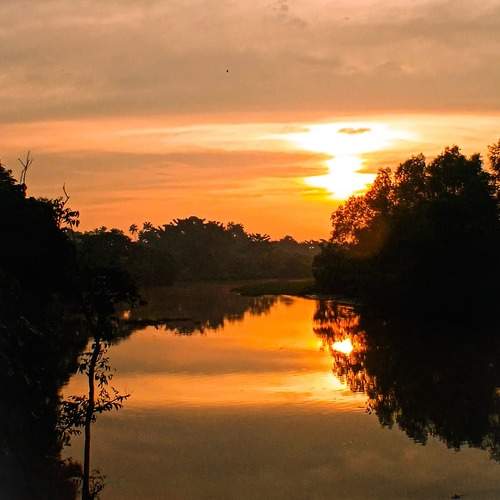 River sunrise