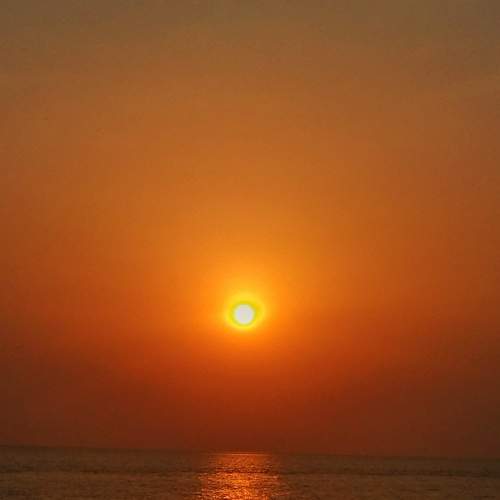Sunset on the beach