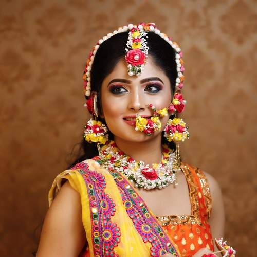 Traditional Haldi Look