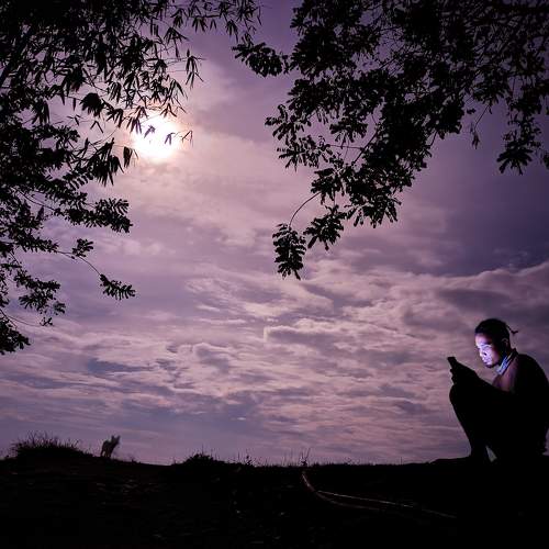 The man under the moon