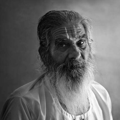 A man in the Money Temple