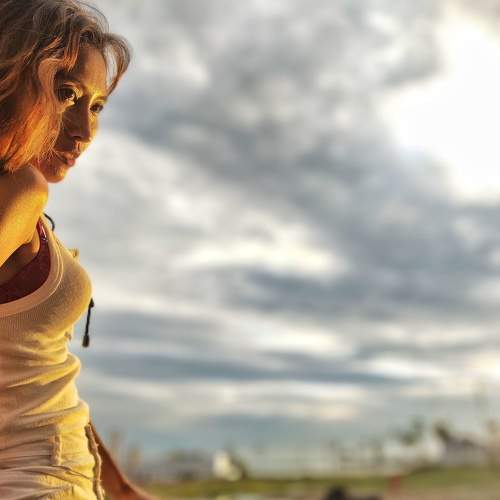 girl in sunset