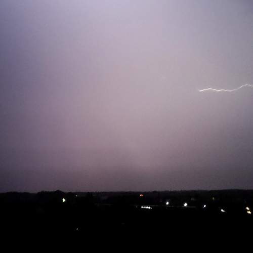 Night thunderstorm