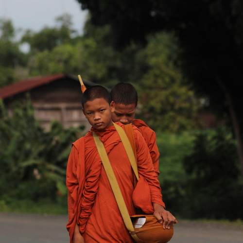 Monks in Cambodia