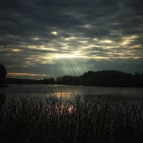 The last ray of sunshine of the passing day