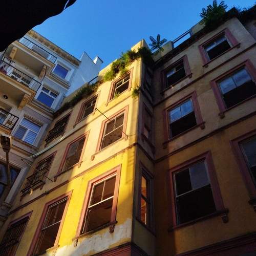 Sun goes down at Beyoğlu district