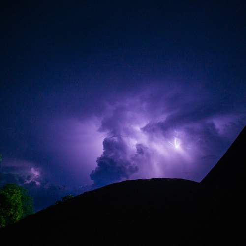 Lightning sky