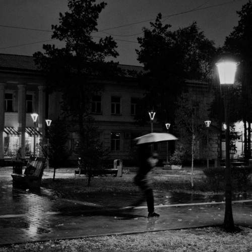 дождь вечером