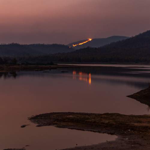 Fire in the mountain