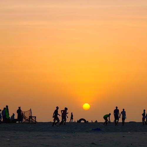 Un soir habituel en Afrique de l'ouest