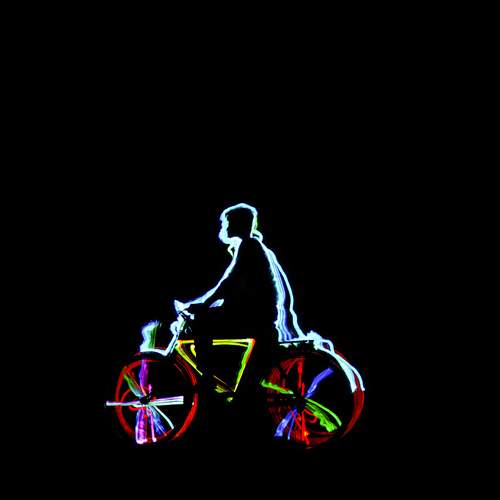 \"A man in  Bi-Cycle\"