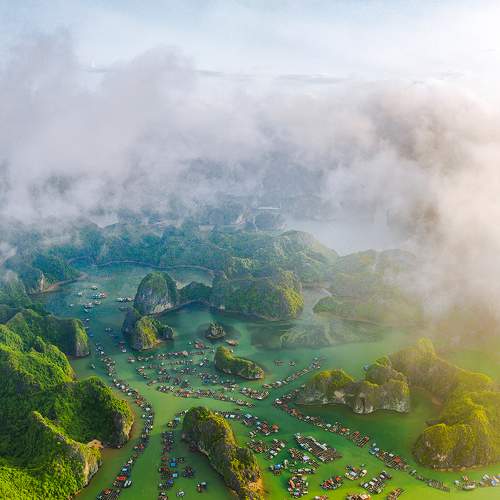 Morning in Cat Ba Island