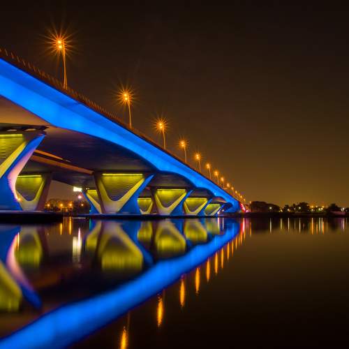 The Al Garhoud bridge