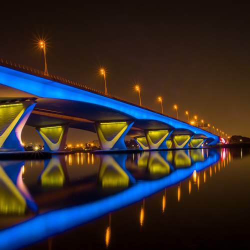The Al Garhoud bridge