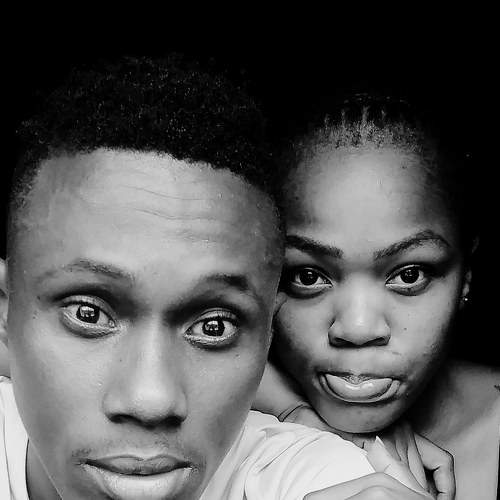 Black and white