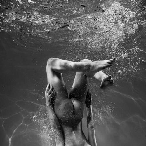 Under water