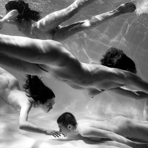 Under water