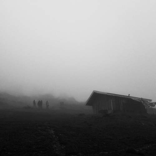 Unity and pleasure in a vague foggy morning
