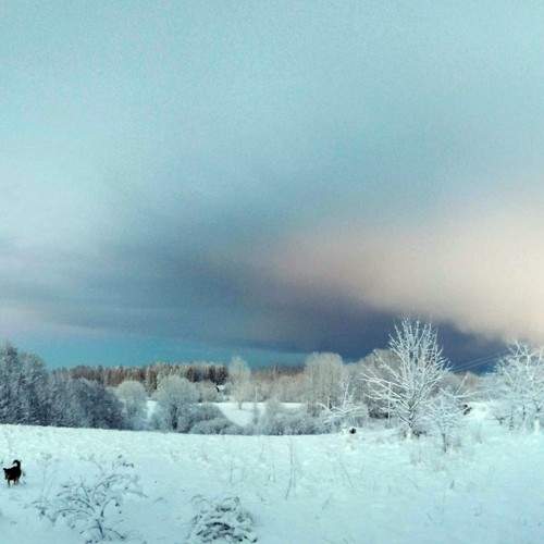 После зимней грозы.