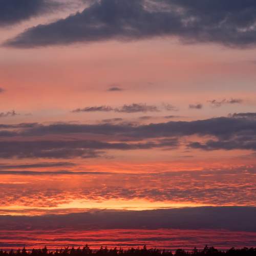 colorful dramatic sky with cloud at sunset