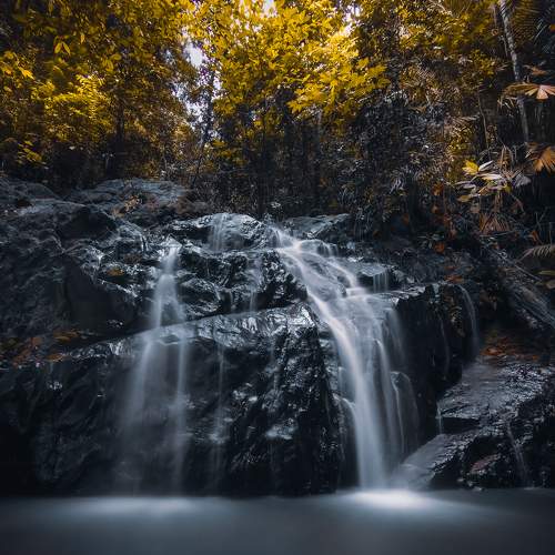 Gunung Pulai Black Waterfall