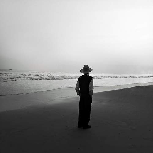 Cowboy on beach
