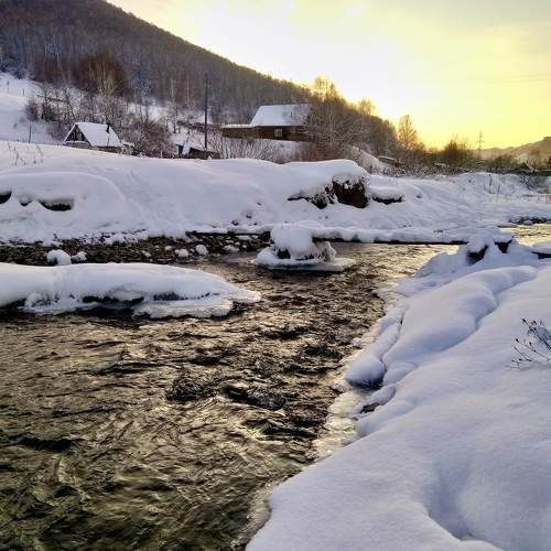 Морозный закат