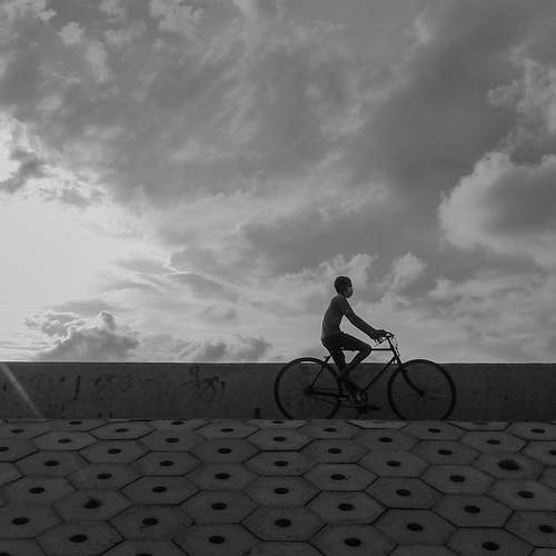 At the end of ride