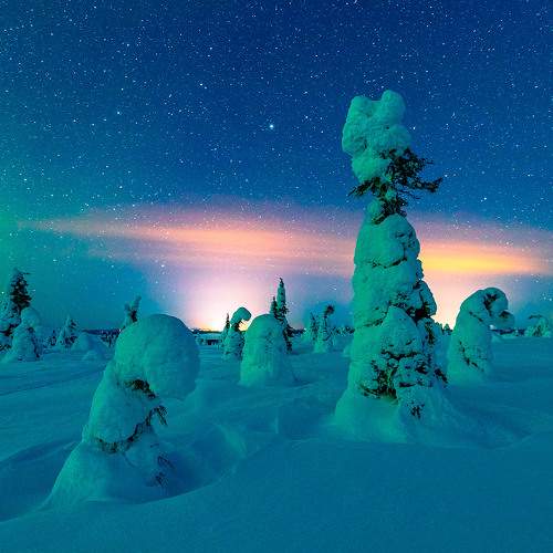 Ночные огни зимы.