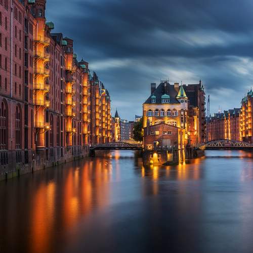 Отражения Speicherstadt
