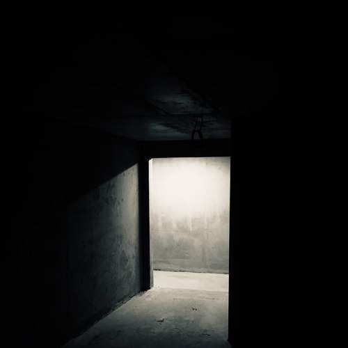 'Sweet Home 371. Finding the light. A typical confinement's night in my social housing residence in construction.(2).'