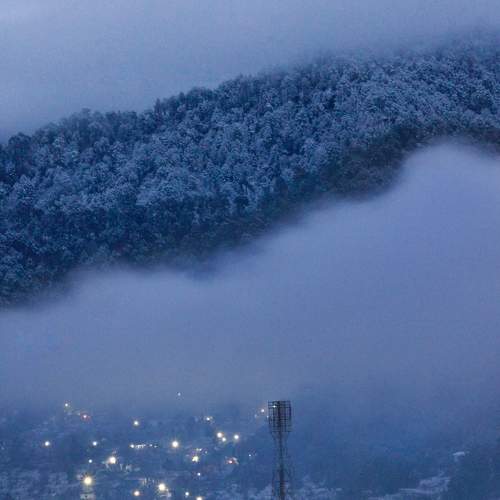 Snow night after snow fall