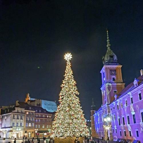 On the holiday. Warsaw
