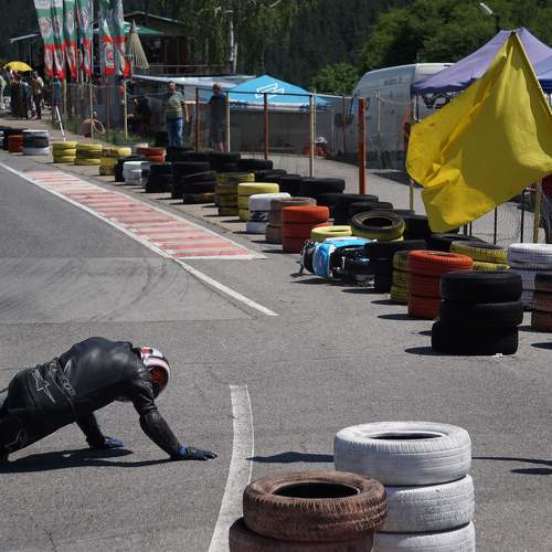 Accident in the turn