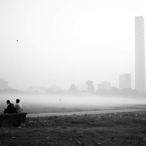 Serene winter morning in Kolkata