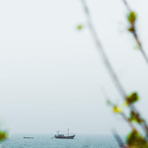 Fishing in hazy weather