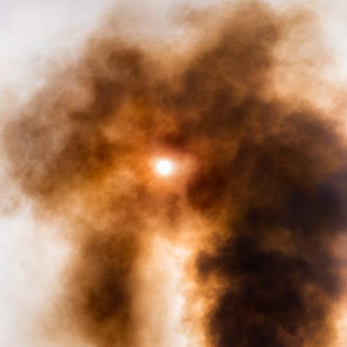 A man in the fire
