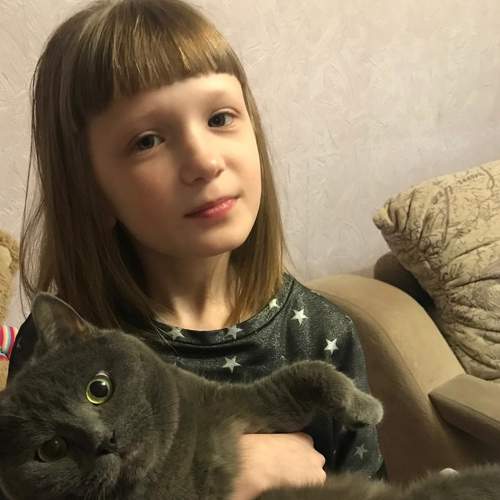 Коровина Вероника и лучший друг кот