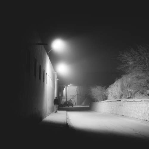 Nuit et vent de sable.