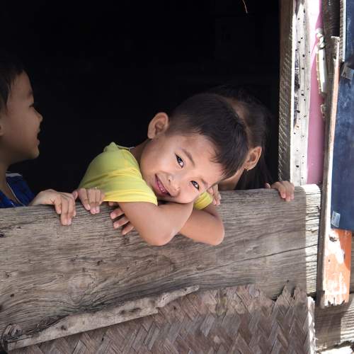 Children on Vung Ngan Island - Nha Trang City, Khanh Hoa Province, Vietnam